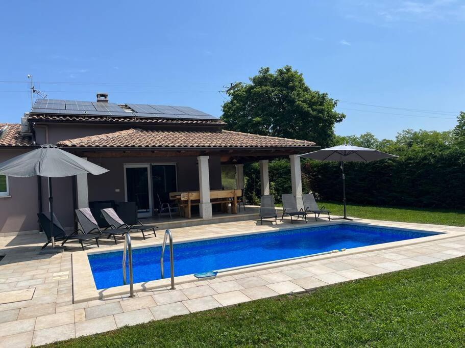 Villa Modern House With Private Pool Žminj Exterior foto