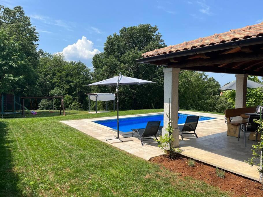 Villa Modern House With Private Pool Žminj Exterior foto
